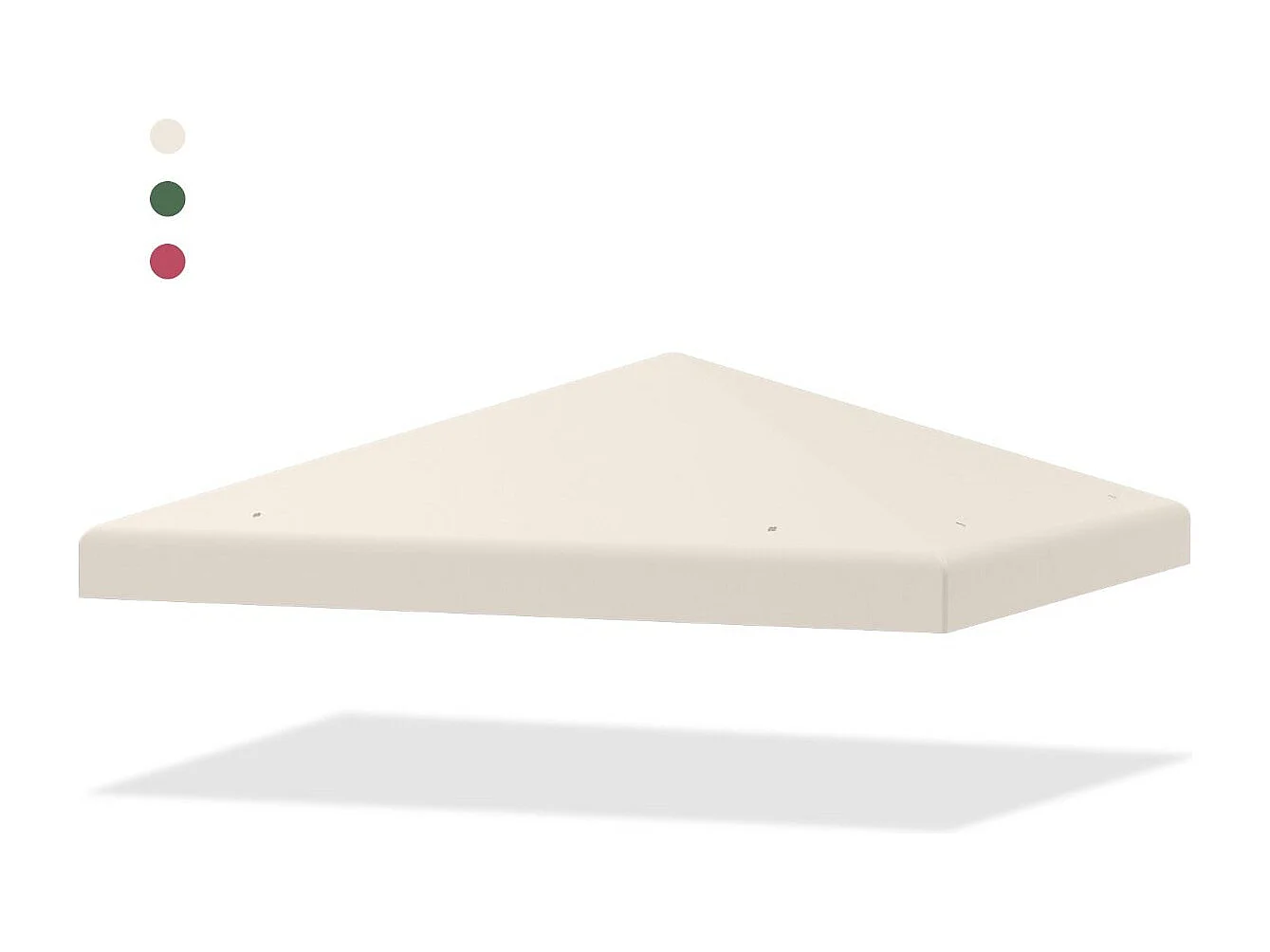 Toile de Toit de Rechange en Plastique et vinyle pour Pavillon Tonnelle Tente 300 x 300 cm Couleur au Choix (Beige)