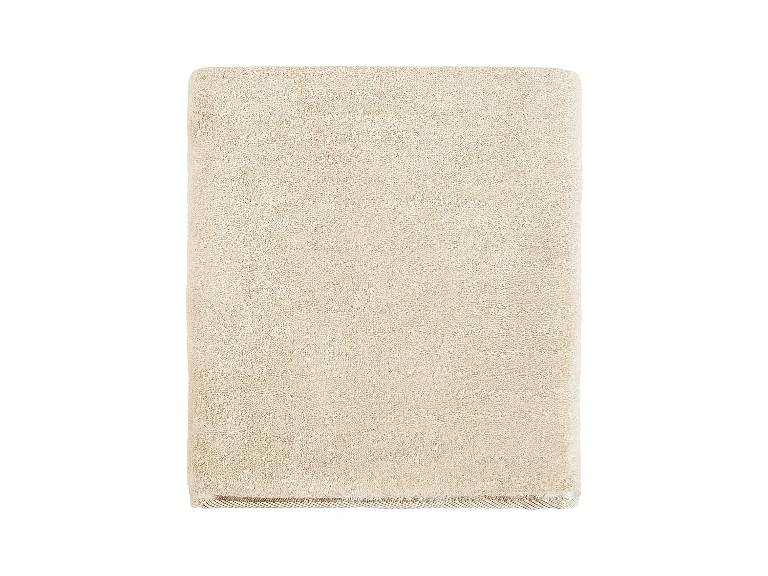 Serviette de Bain en Bambou Beige Uni - Moyenne 100x150