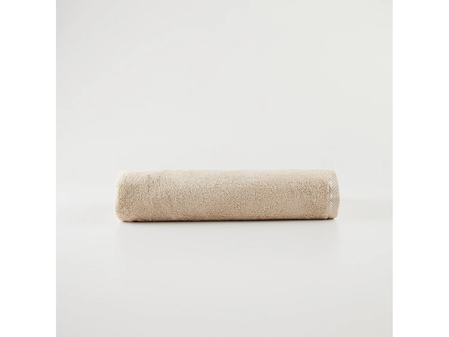 Serviette de Bain en Bambou Beige Uni - Moyenne 100x150