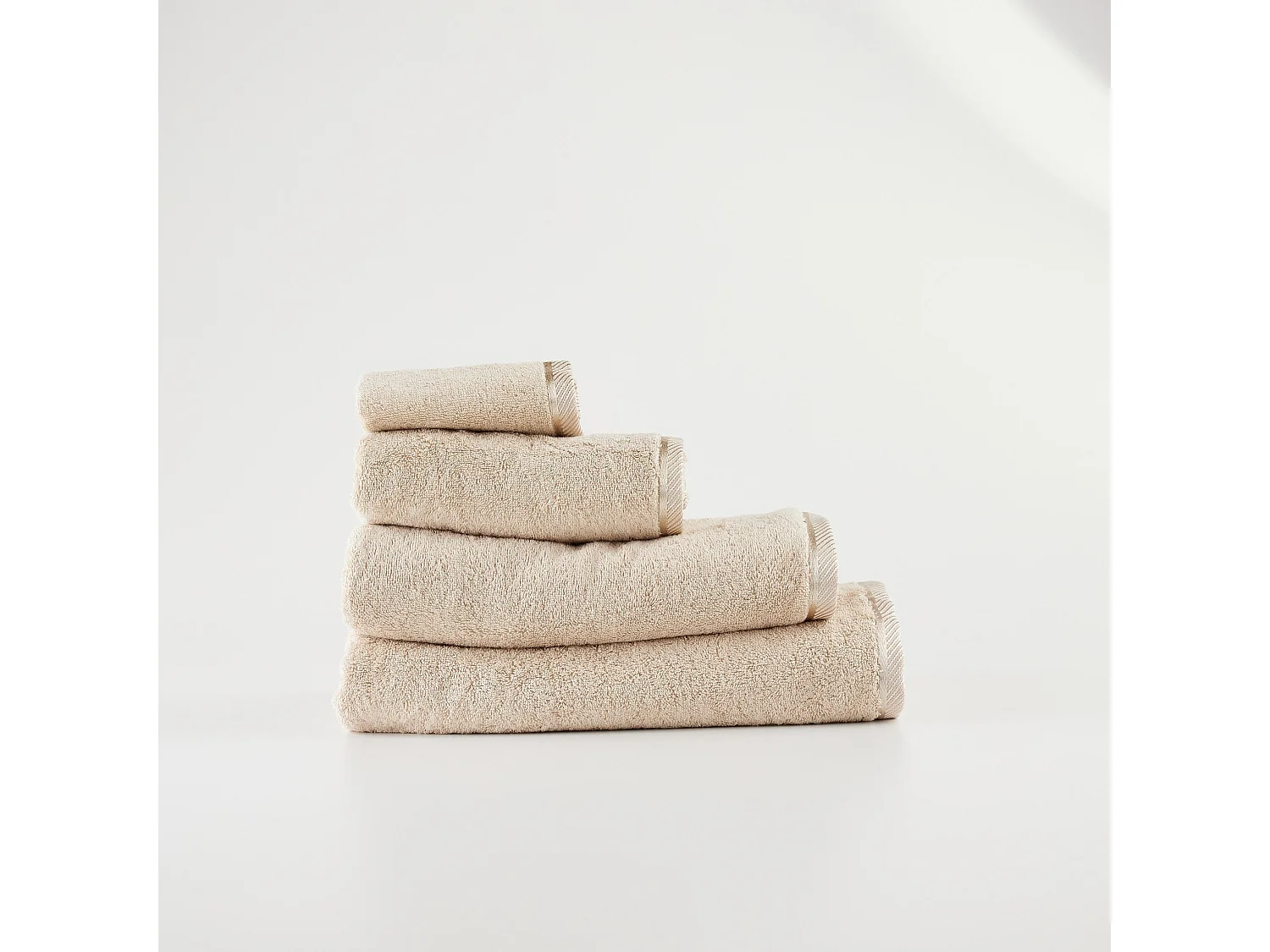 Badetuch Bambo mittleres Beige 100 x 150