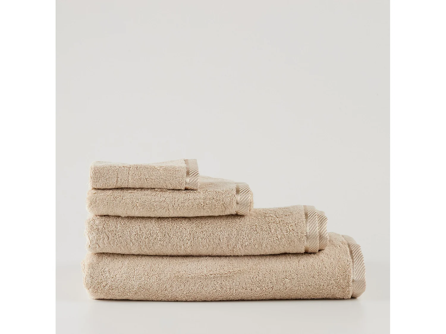 Badetuch Bambo mittleres Beige 100 x 150