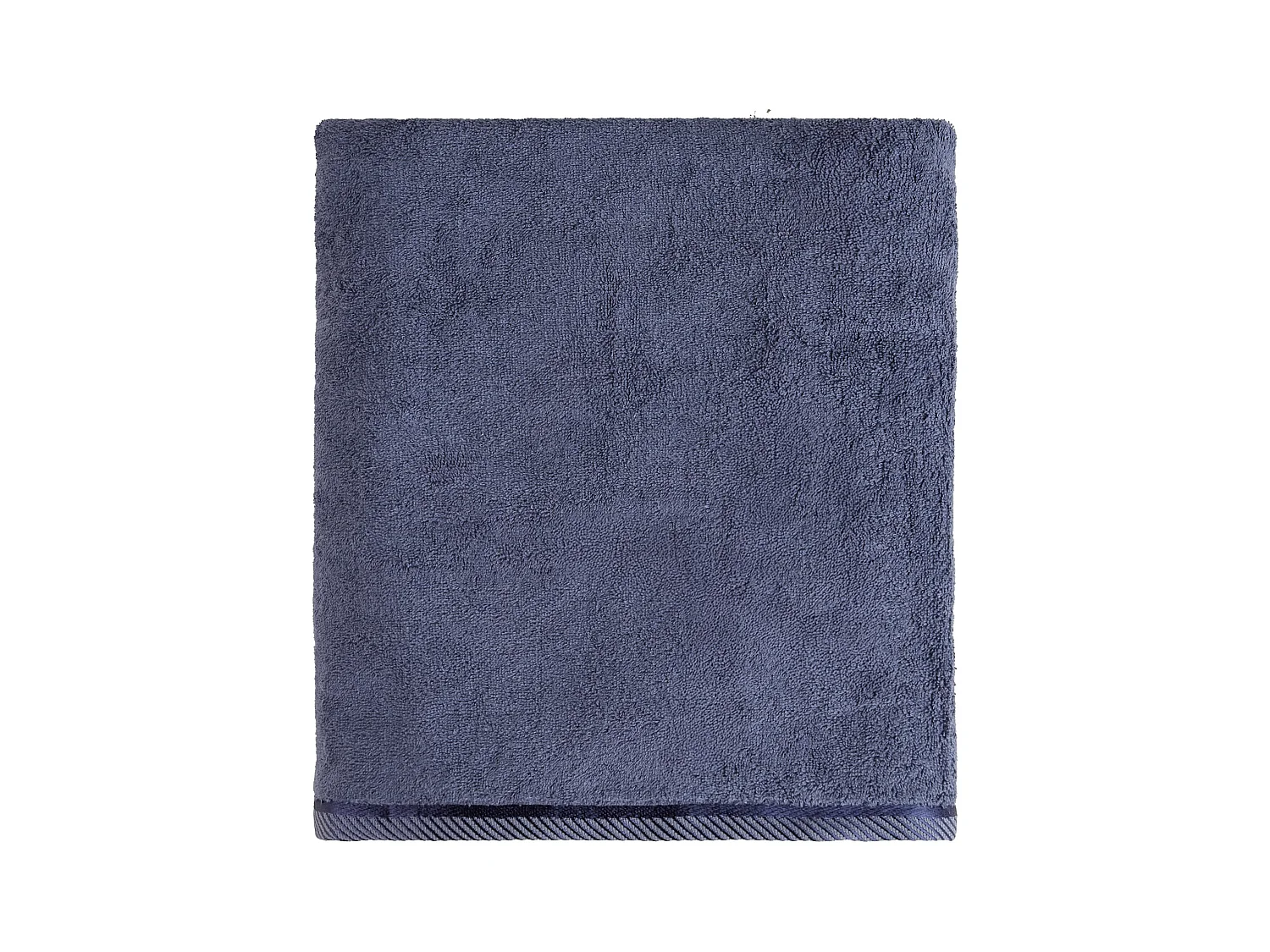 Serviette de Bain en Bambou Bleu Foncé 100x150 cm
