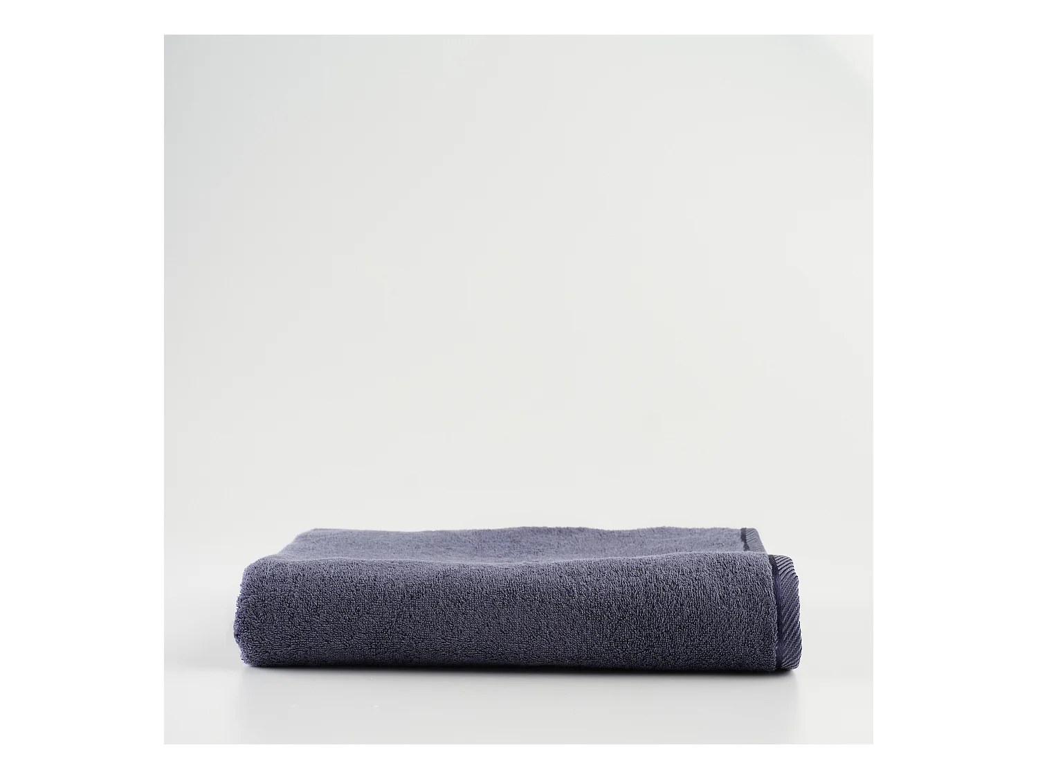 Serviette de Bain en Bambou Bleu Foncé 100x150 cm
