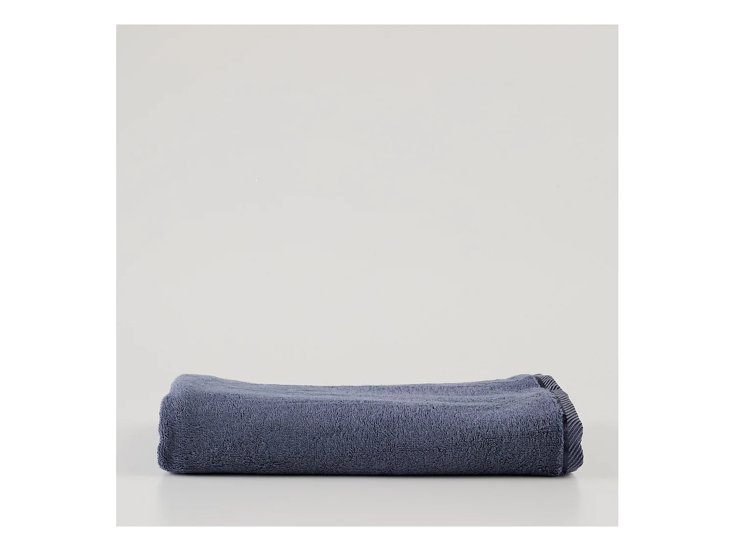 Serviette de Bain en Bambou Bleu Foncé 100x150 cm