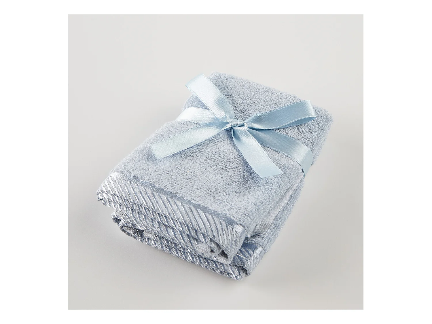 Serviettes en Bambou Bleu Clair 30x30 cm - Lot de 2