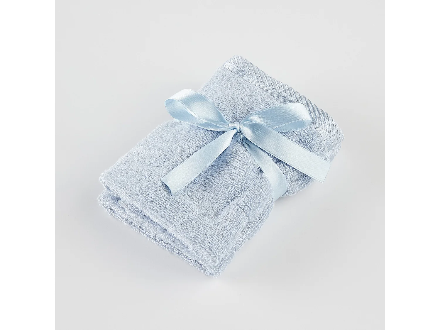 Badetuch-Set Bambo hellblau 30 x 30