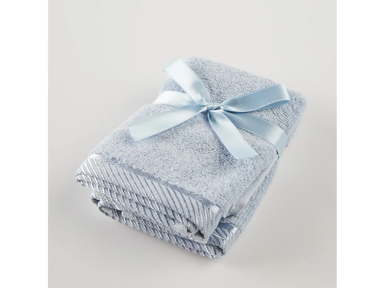 Badetuch-Set Bambo hellblau 30 x 30