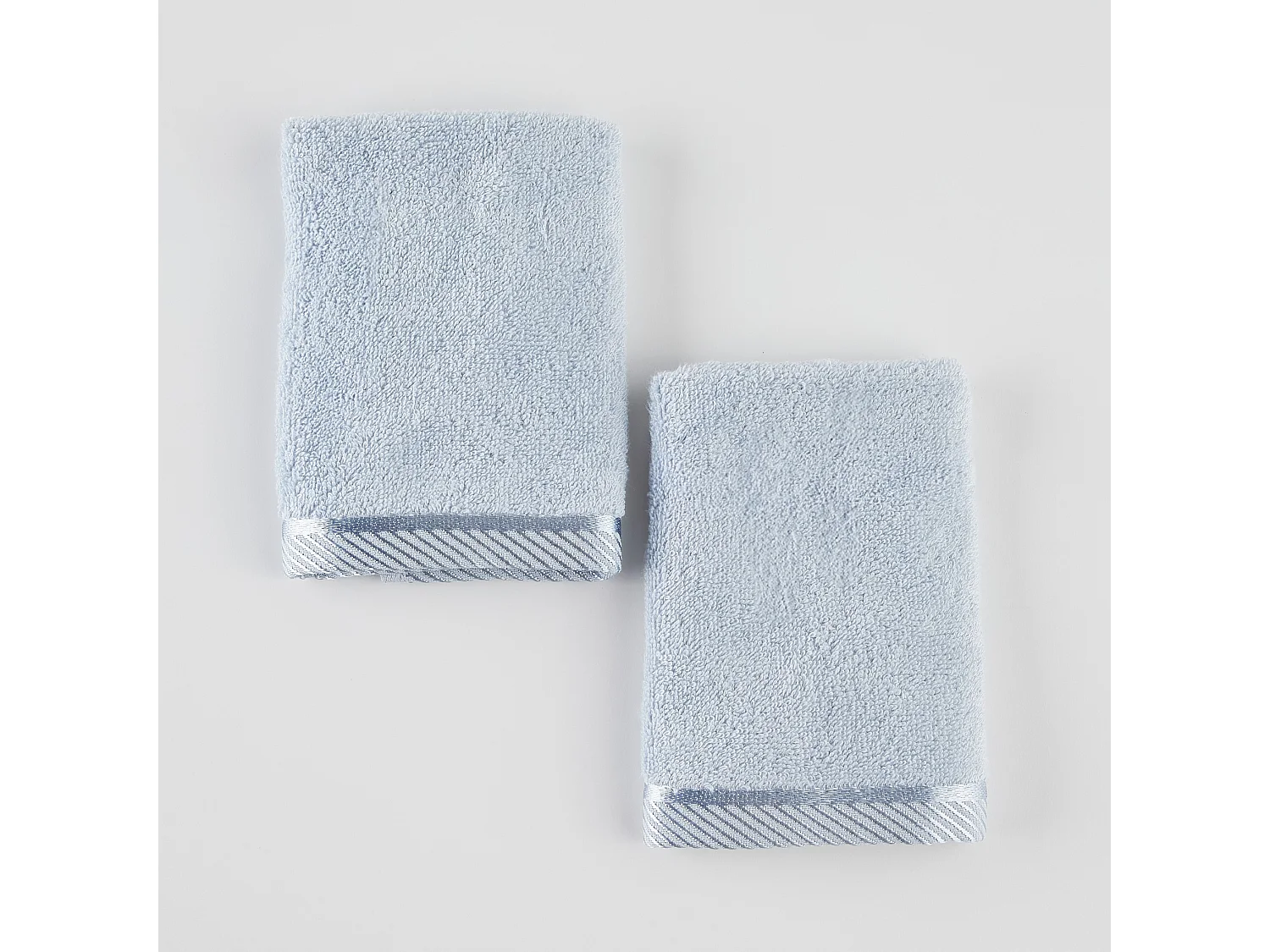 Badetuch-Set Bambo hellblau 30 x 30