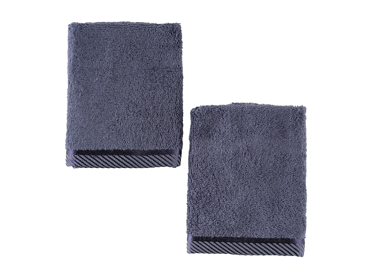 Set de Serviettes en Bambou Bleu Foncé 30x30 cm - Lot de 2