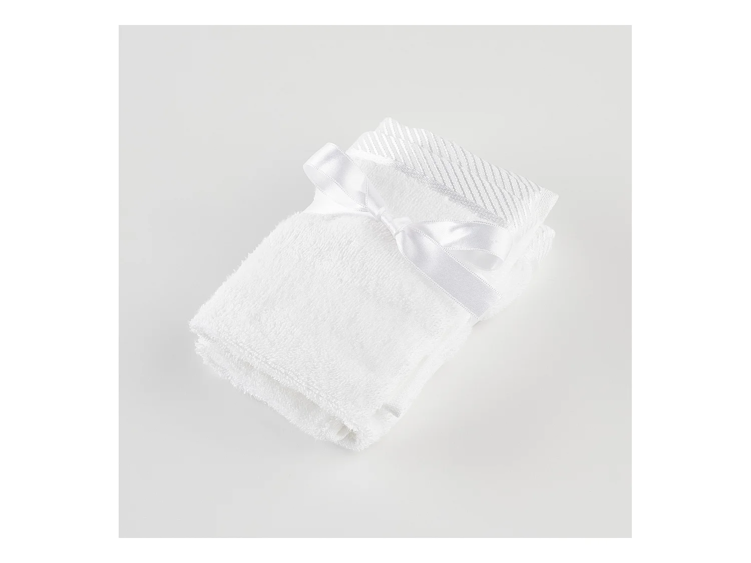 Badetuch-Set Bambo mittelweiß 30 x 30 cm