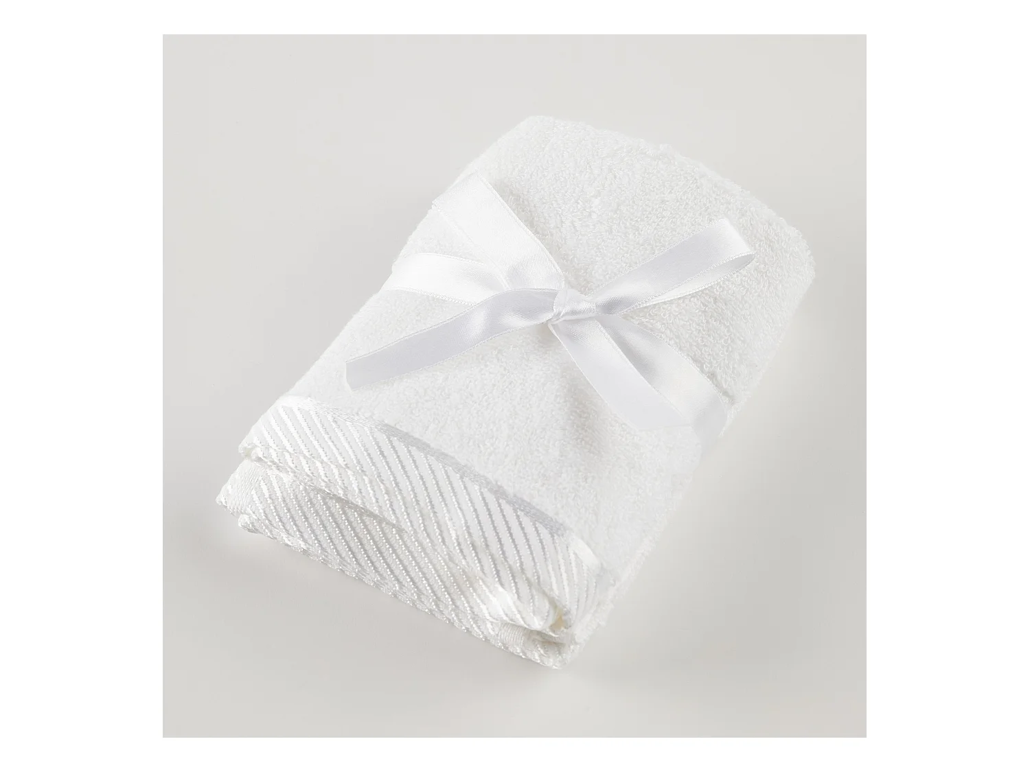 Badetuch-Set Bambo mittelweiß 30 x 30 cm