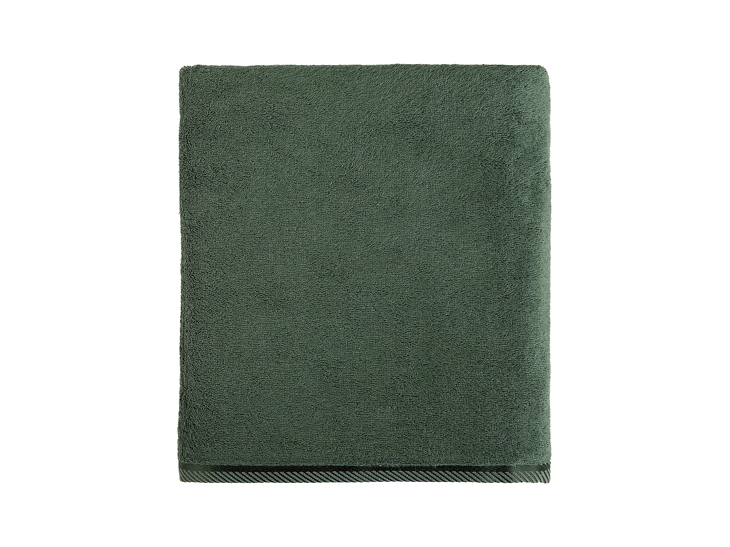 Serviette en Bambou et Coton Vert Foncé 100x150 cm