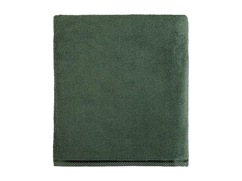 Serviette en Bambou et Coton Vert Foncé 100x150 cm