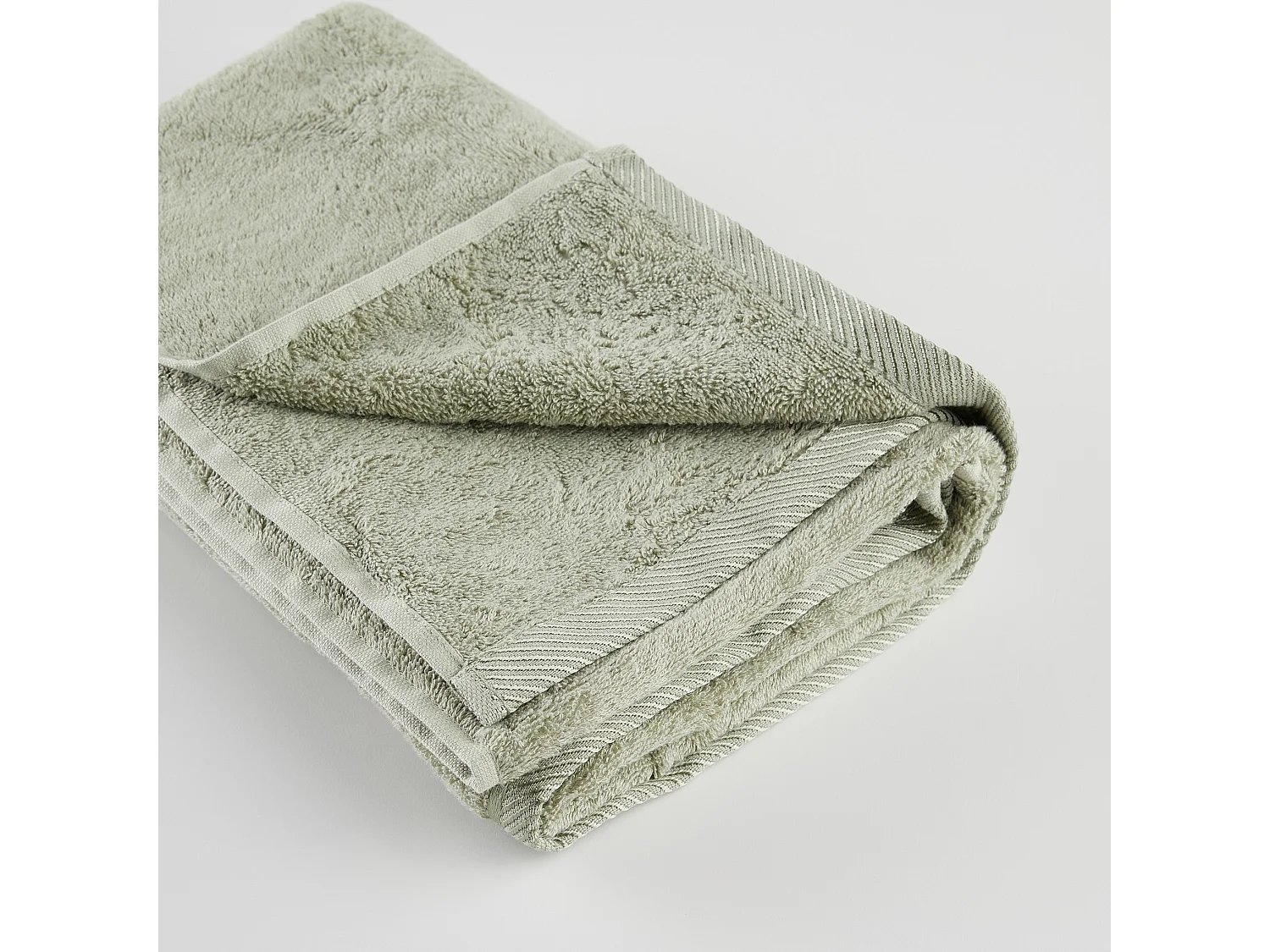 Serviette de Bain en Bambou Luxe 70x130 Vert Moyen