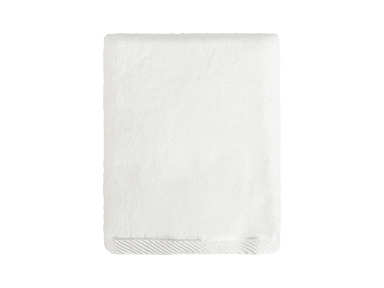 Serviette de Bain en Bambou Blanc Moyen 50x90 - Absorbante