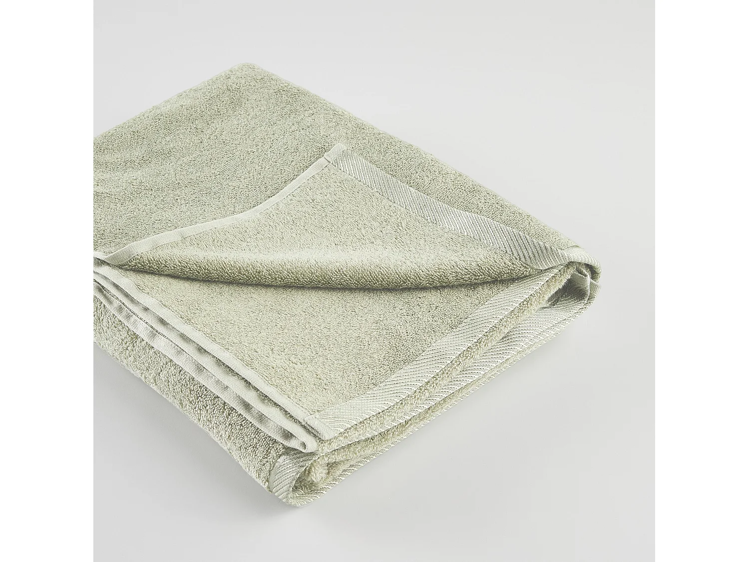 Serviette de Bain en Bambou 100x150 cm Vert Moyen