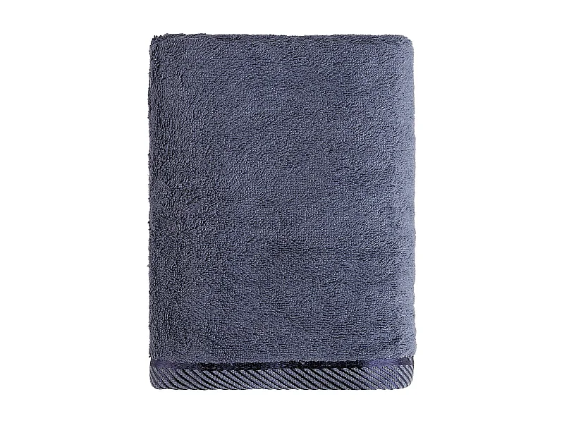 Serviette de Bain en Bambou Bleu Foncé 50x90 cm