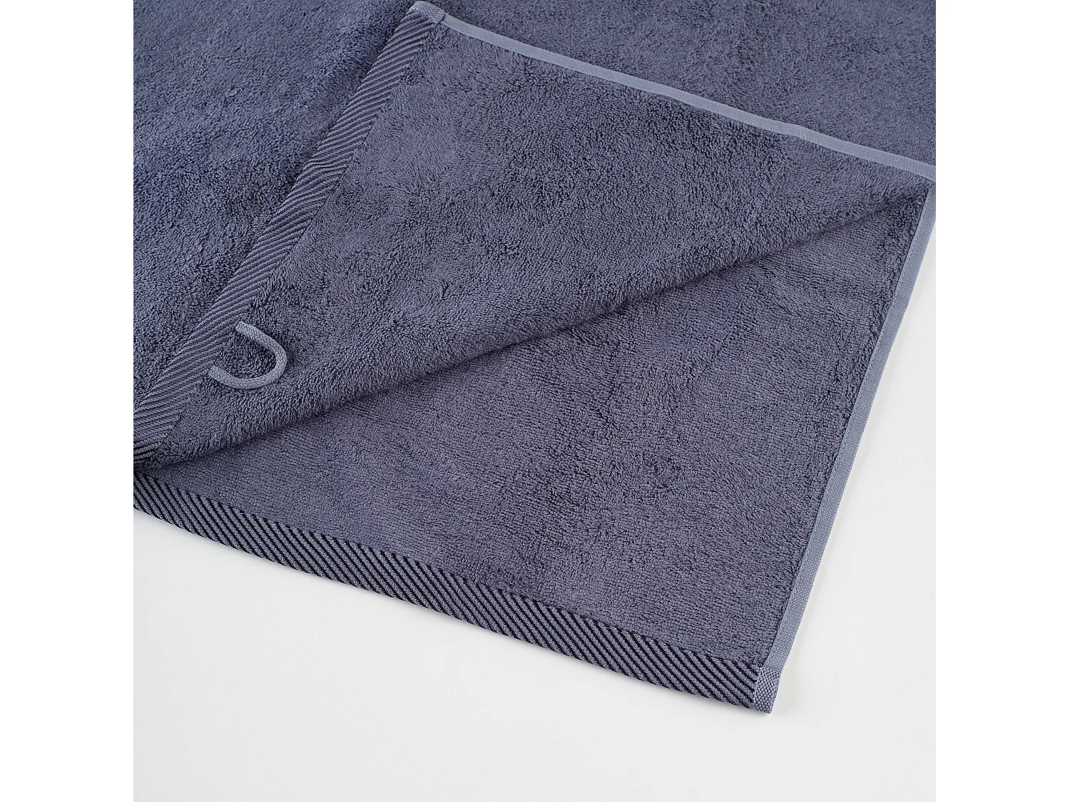 Serviette de Bain en Bambou Bleu Foncé 50x90 cm