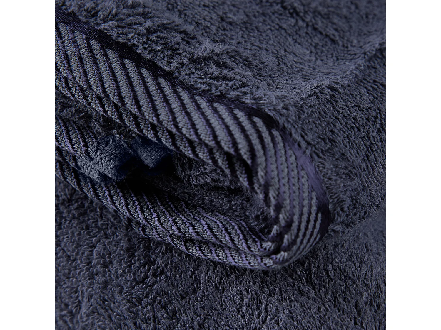 Serviette de Bain en Bambou Bleu Foncé 50x90 cm