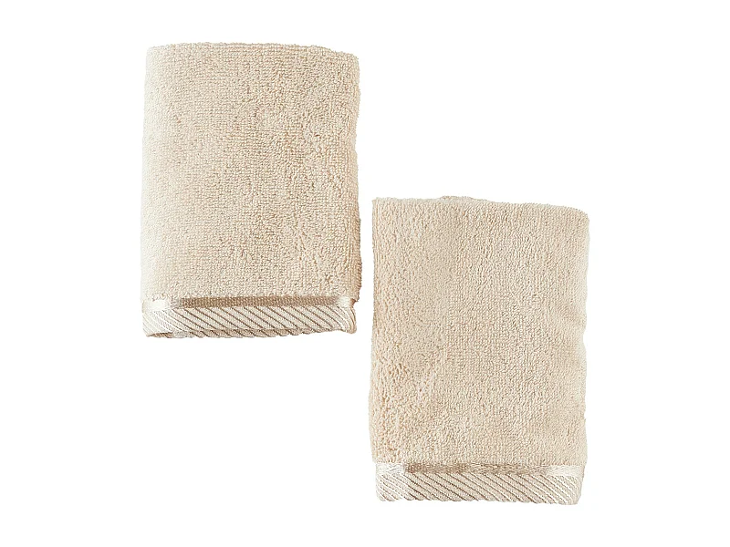 Badetuch-Set Bambo mittleres Beige 30 x 30