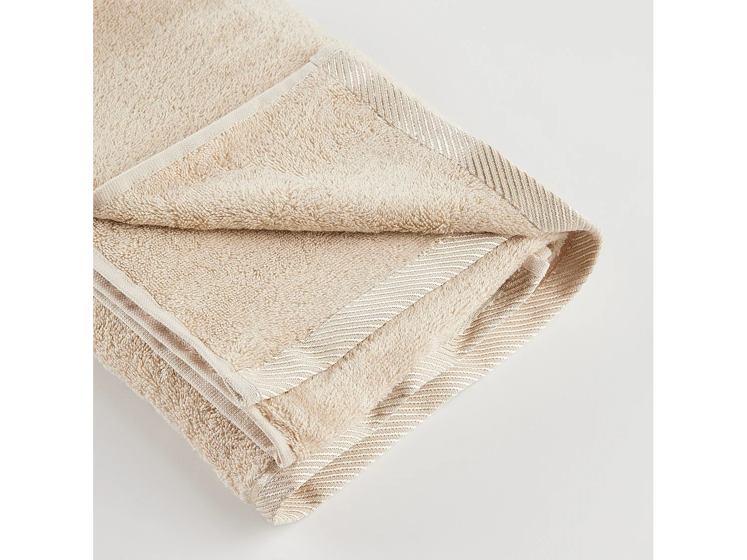 Serviette de Bain en Bambou Beige Moyen 70x130 cm