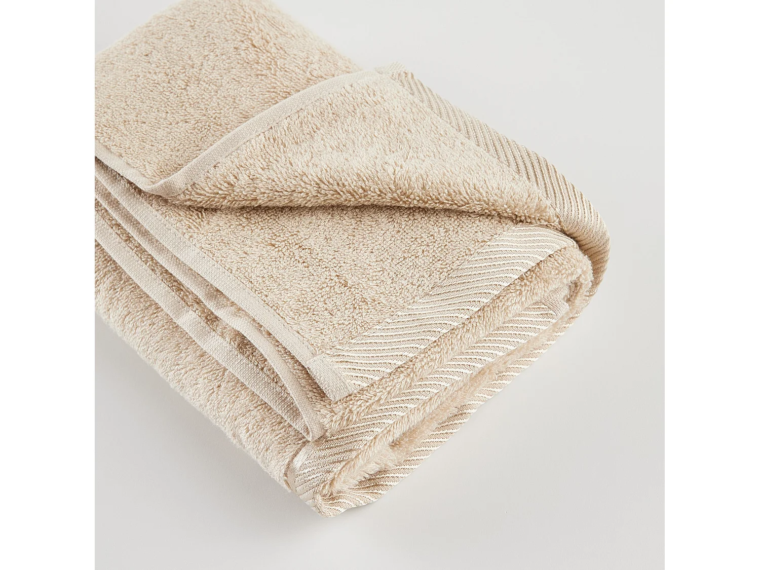 Badetuch Bambo mittleres Beige 50 x 90