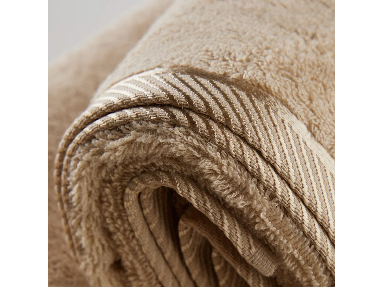 Badetuch Bambo mittleres Beige 50 x 90