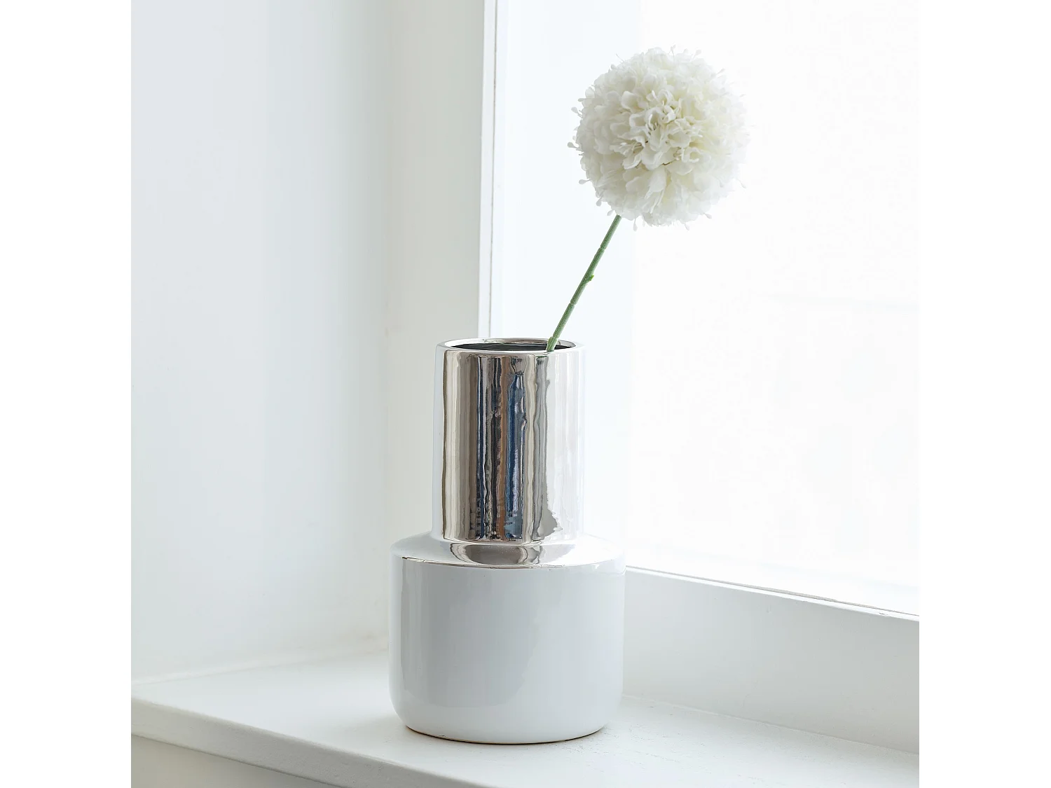 Vase Noblex Blanc Moyen 30 x 18