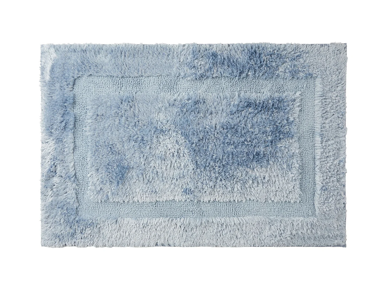Teppich Fluffos mittelblau 60 x 90