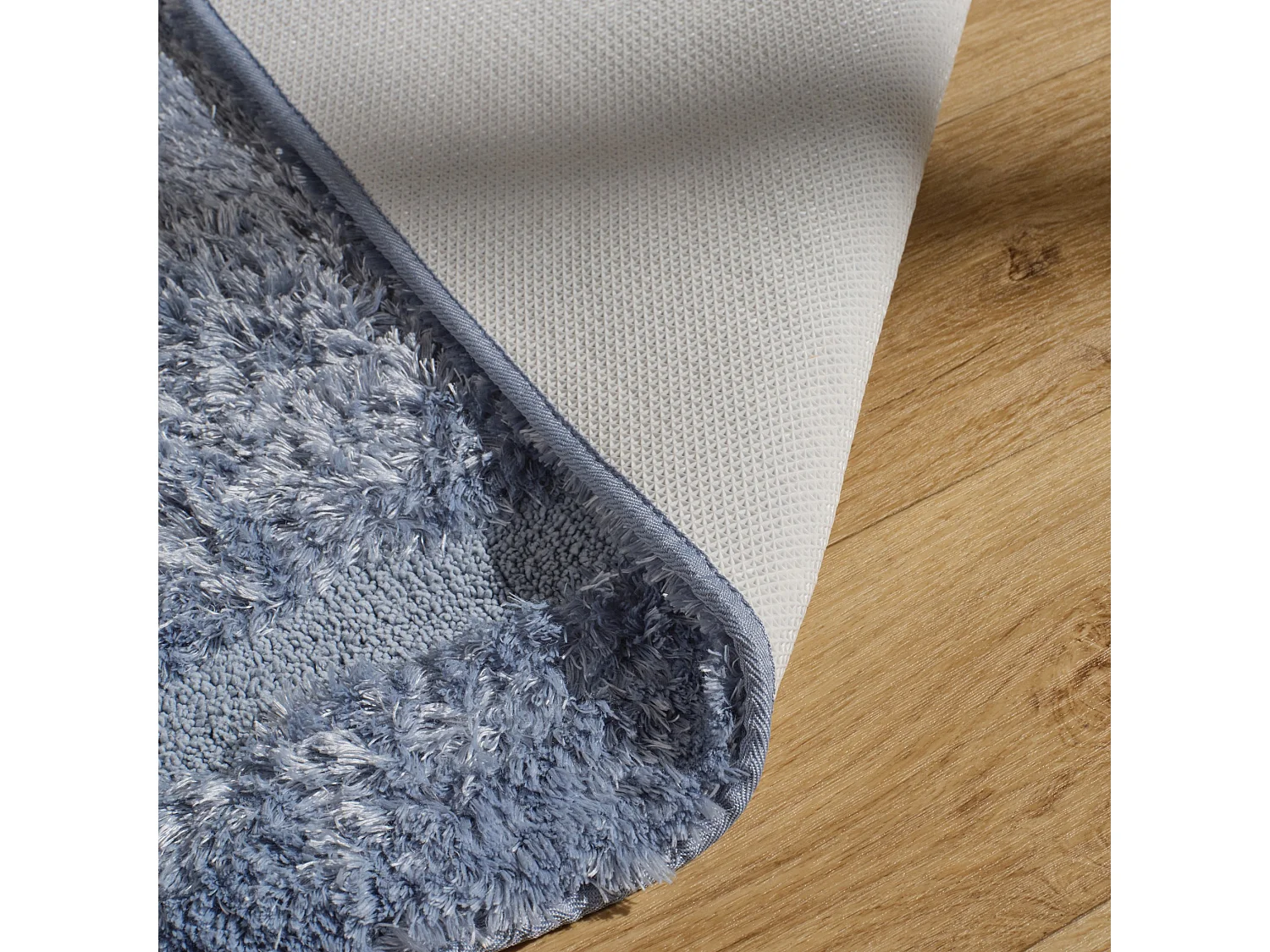 Teppich Fluffos mittelblau 60 x 90