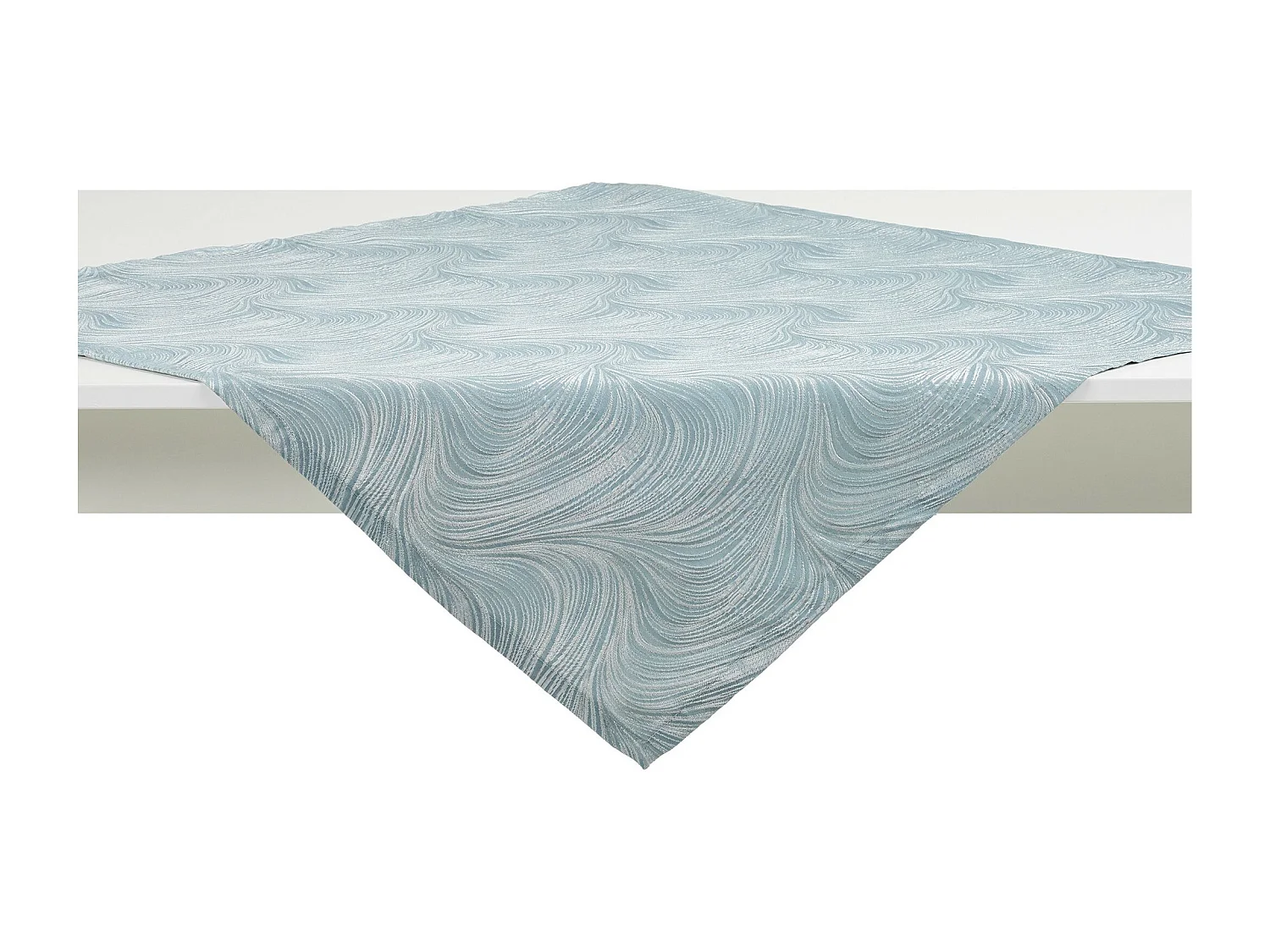 Tischdecke Floah mittelblau 80 x 80