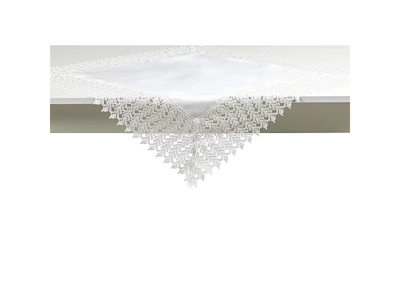 Tischdecke Bernadette mittelweiß 80 x 80cm