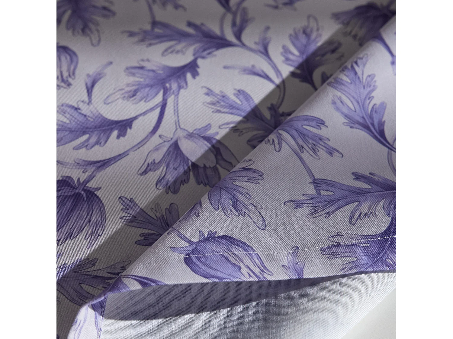 Serviette Imprimée Amantello Violet Moyen 80x80