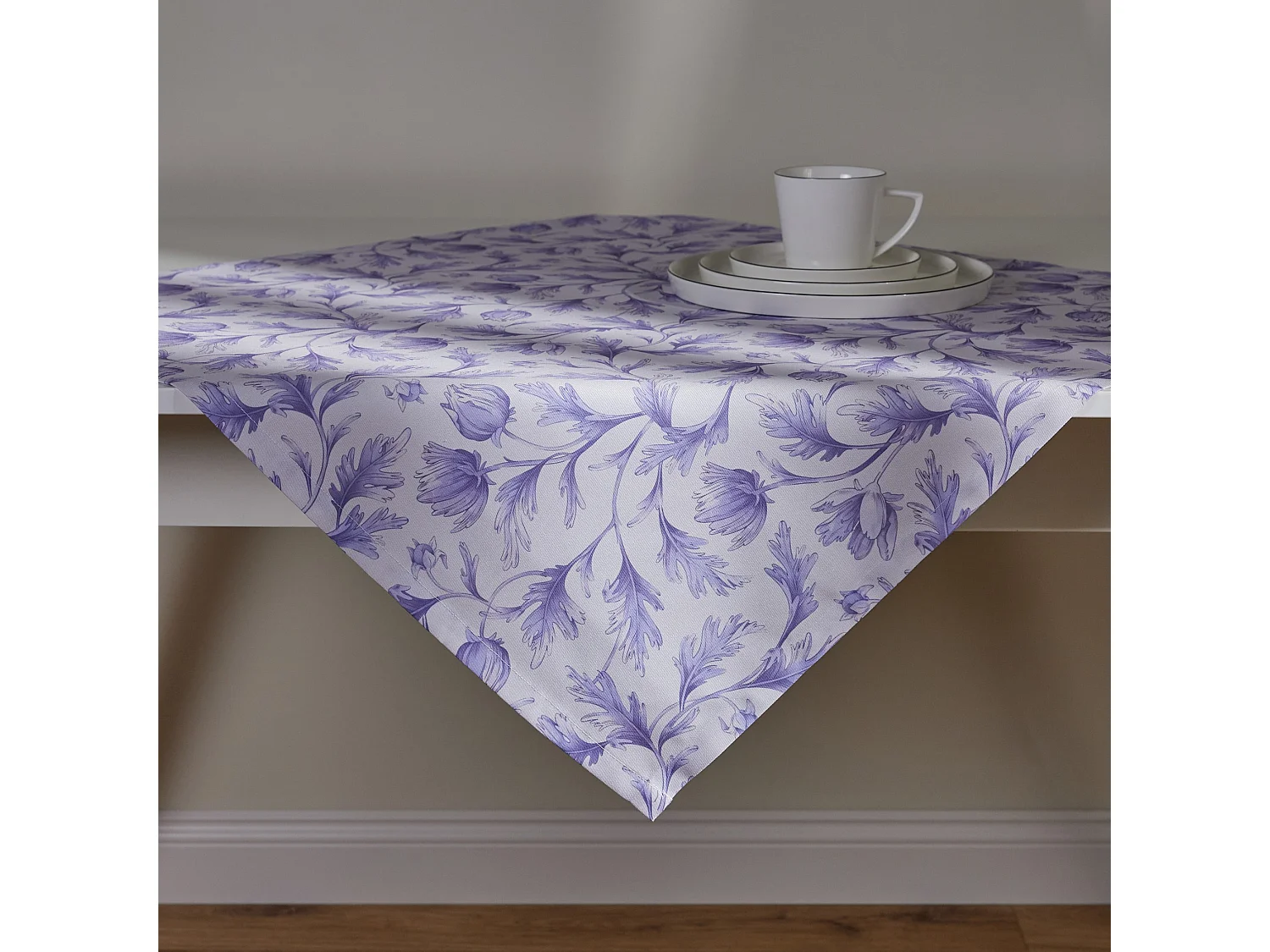 Tischdecke Amantello mittelviolett 80 x 80