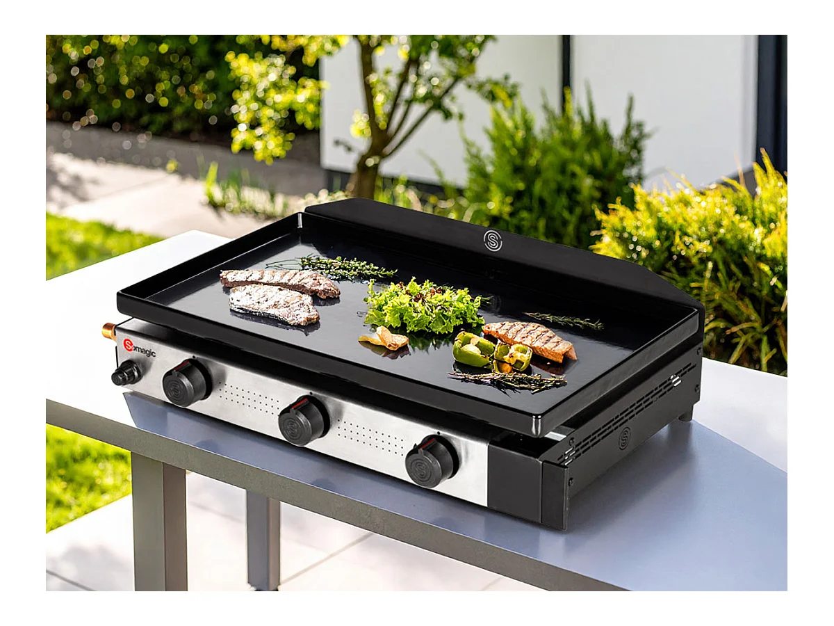 Plancha de gas SOLIA 300 3 quemadores 6,45kW