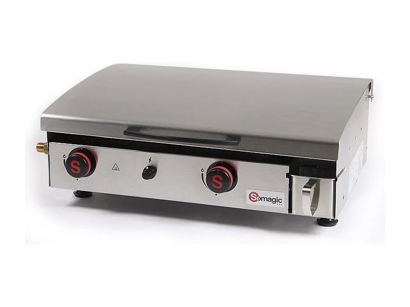 Plancha gaz 2 brûleurs Arenc 6 kW - Somagic
