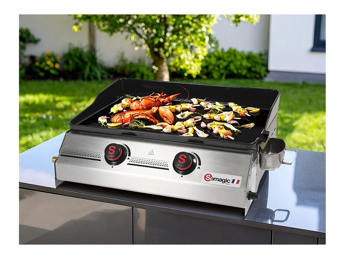 Gas bakplaat SO PREMIUM 2 branders 7kW