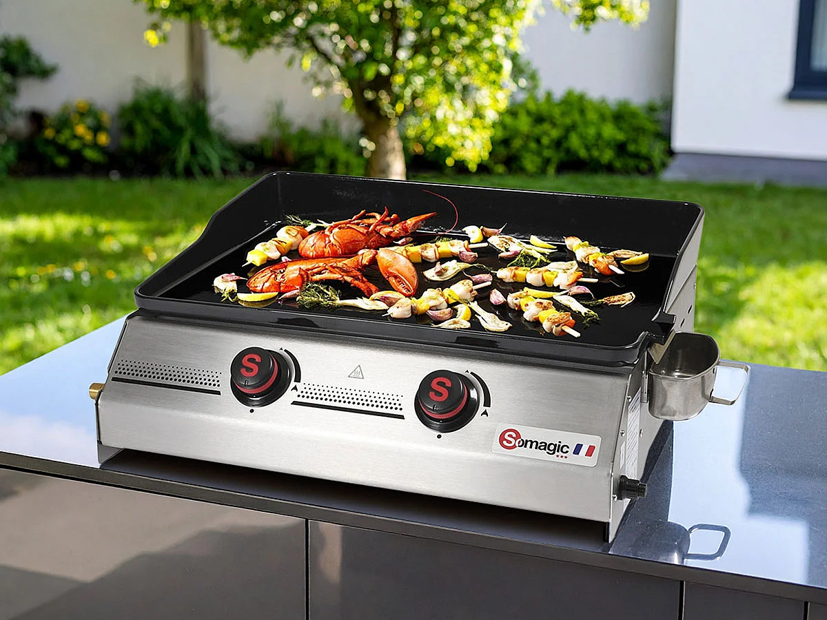 Plancha gaz 2 brûleurs So Premium - Somagic