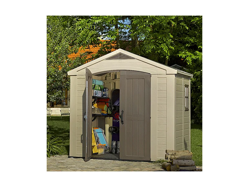 Gerätehaus Factor 86 Beige