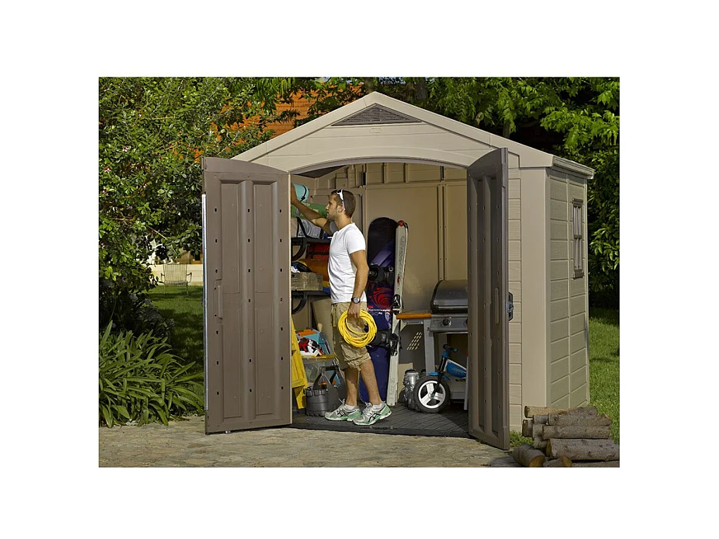 Gerätehaus Factor 86 Beige