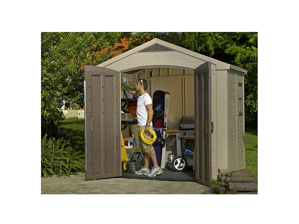 Gerätehaus Factor 86 Beige