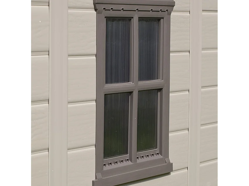 Abri de jardin en résine 4,7 m² Sydney 86 Beige et marron