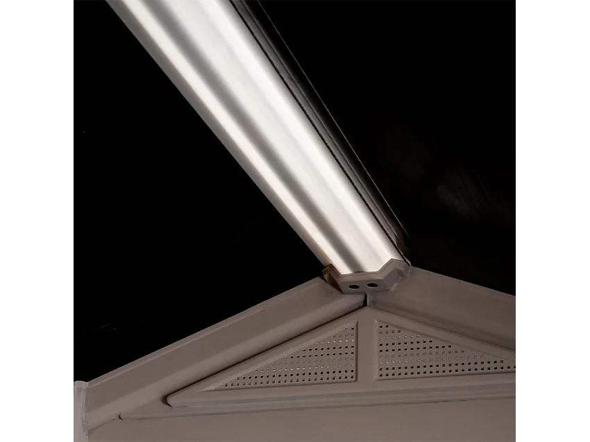 Abri de jardin en résine 4,7 m² Sydney 86 Beige et marron