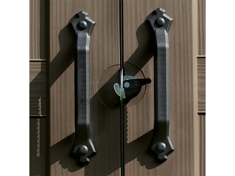 Abri de jardin en résine 4,7 m² Sydney 86 Beige et marron