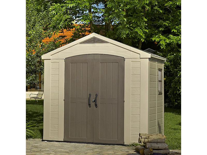 Gerätehaus Factor 86 Beige