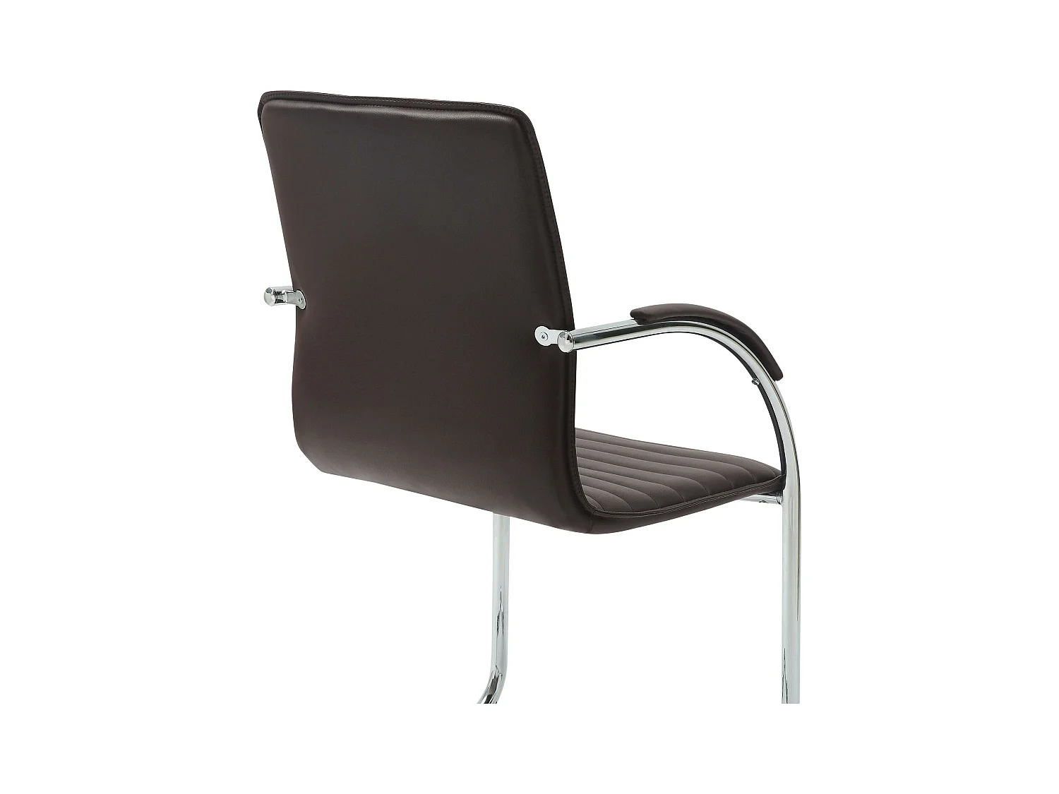 Lot de 2  chaises oscillantes - Similicuir - Marron - Tira