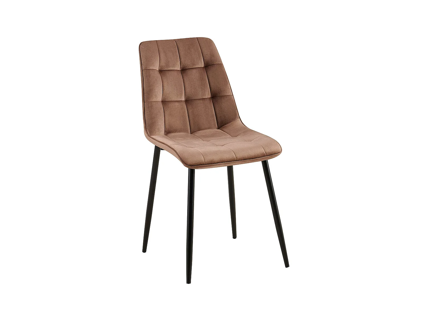 chaise salle à manger - Velours - Marron - Gifford