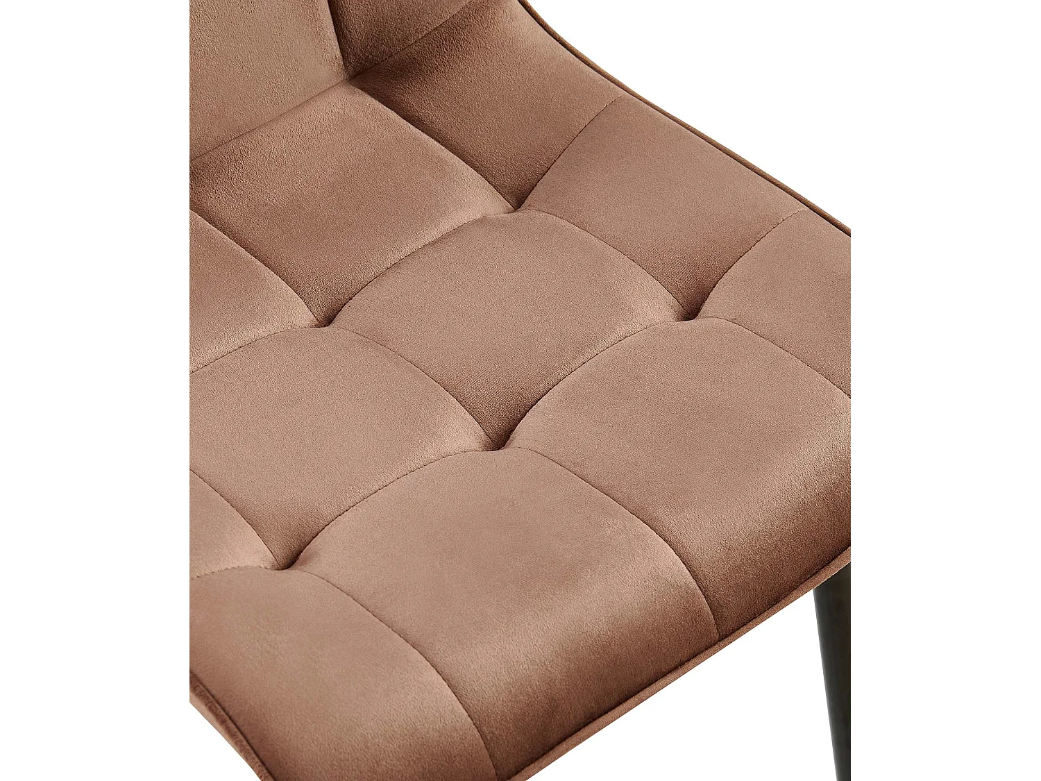 chaise salle à manger - Velours - Marron - Gifford