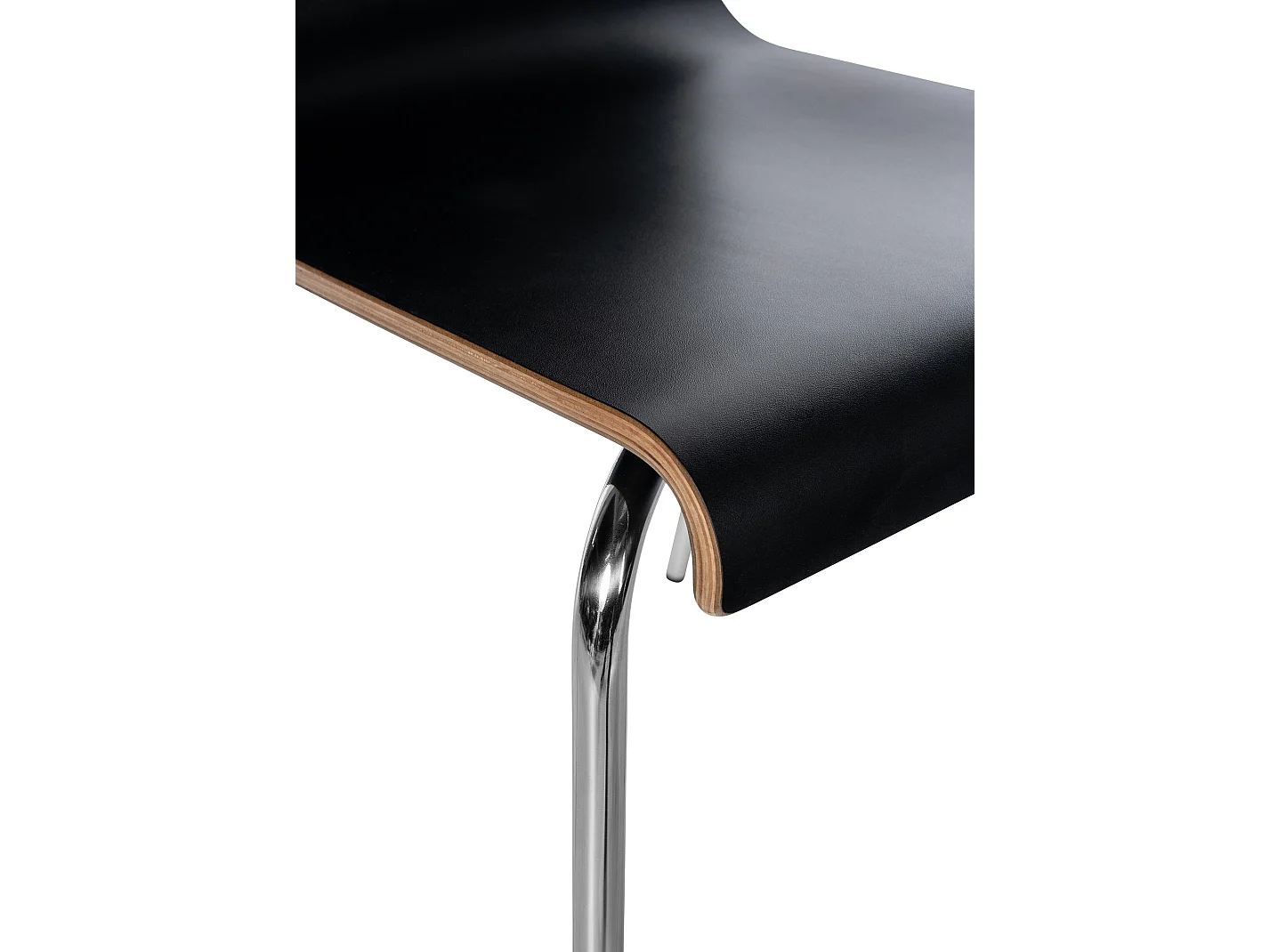 chaise salle à manger - Bois & Blanc - Noir - Gahanna