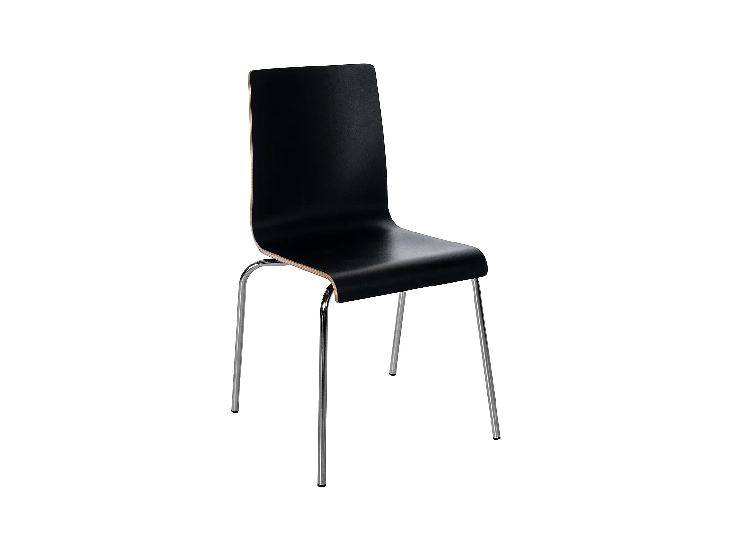 chaise salle à manger - Bois & Blanc - Noir - Gahanna